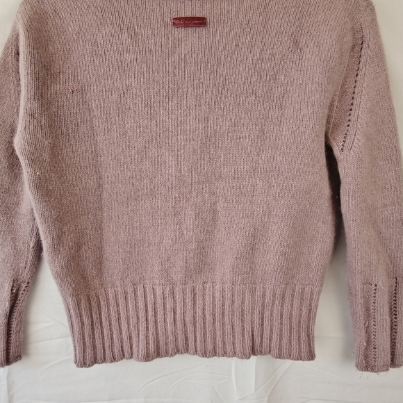 Dolce & Gabanna Button Up Pink V-neck Knit Cartigan Wool Blend 3/4 Sleeves Small - Picture 9 of 16